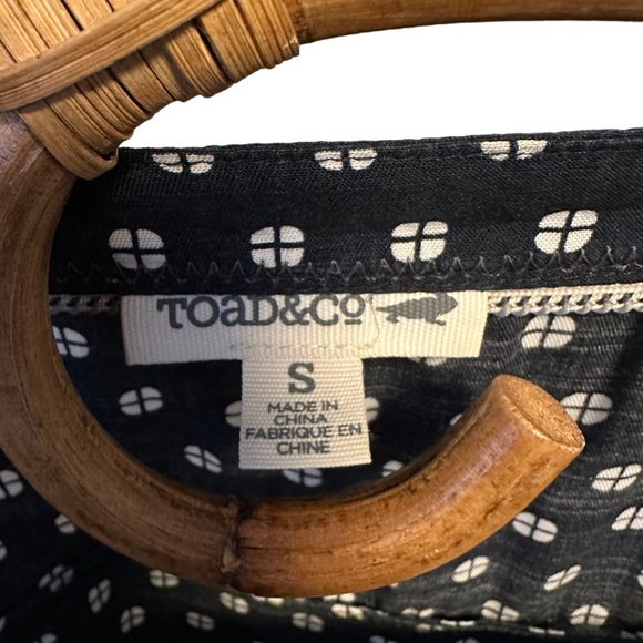 Toad & Co | Woven Zip Short Sleeve Dress Size S 100% Tencel - Picture 8 of 13